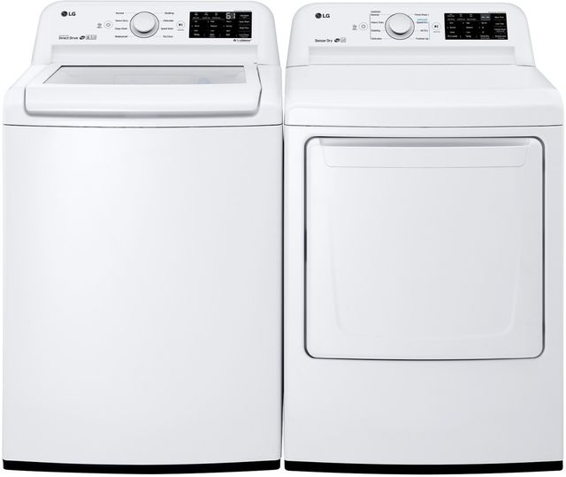 LG White Laundry Pair-0