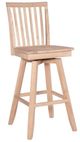 John Thomas Furniture® Customizable Select 30'' Mission Swivel Bar Stool-0
