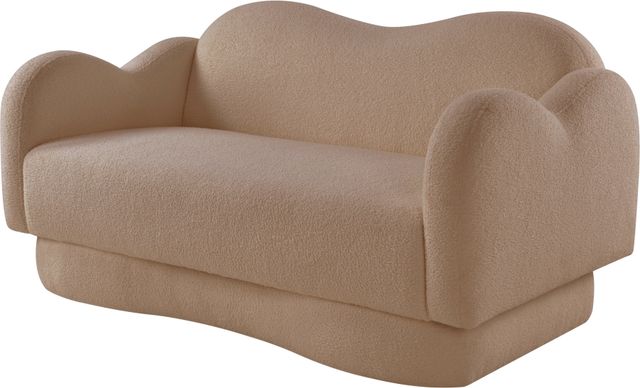 Meridian Furniture Bloom Beige Teddy Fabric Loveseat-3