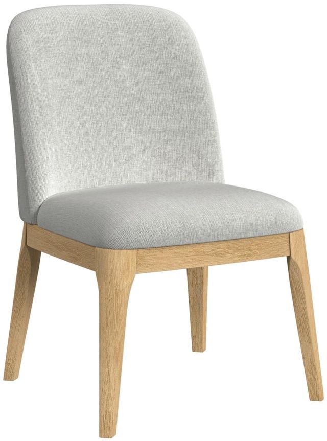 Elements International Rosalie Gray/Natural Dining Side Chair-0