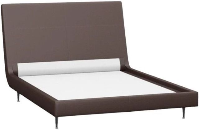 American Leather® Customizable Menlo Park Leather King Panel Bed-0