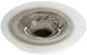 Giftcraft Taupe/White Decorative Glass Plate-0