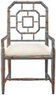 Furniture Classics Lahara Mid-Tone Blue Dining Arm Chair-1