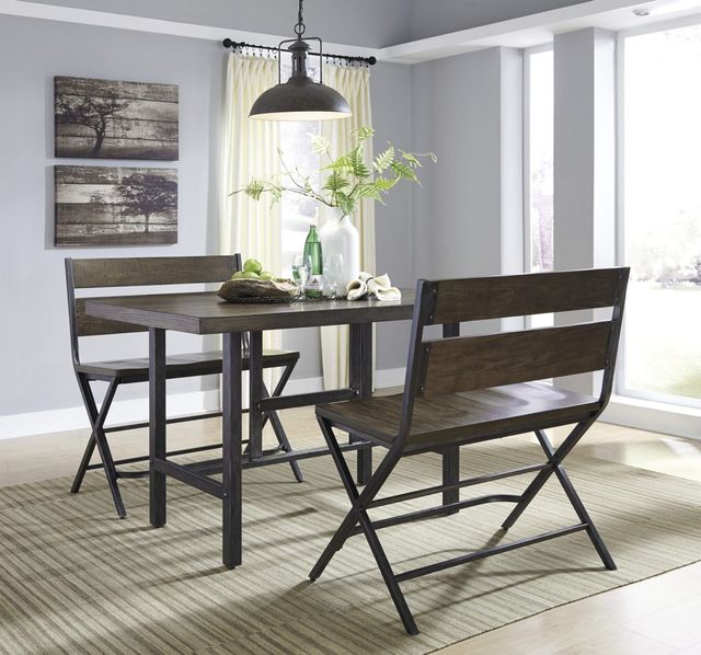 Signature Design by Ashley® Kavara Medium Brown Double Bar Stool-4