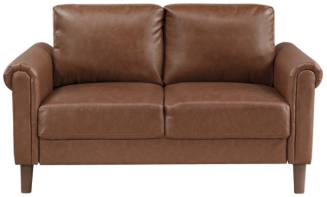 Homelegance® Hector Chocolate Loveseat-2