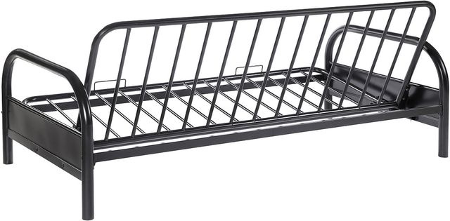 Coaster® Glossy Black Tufted Futon Frame-3