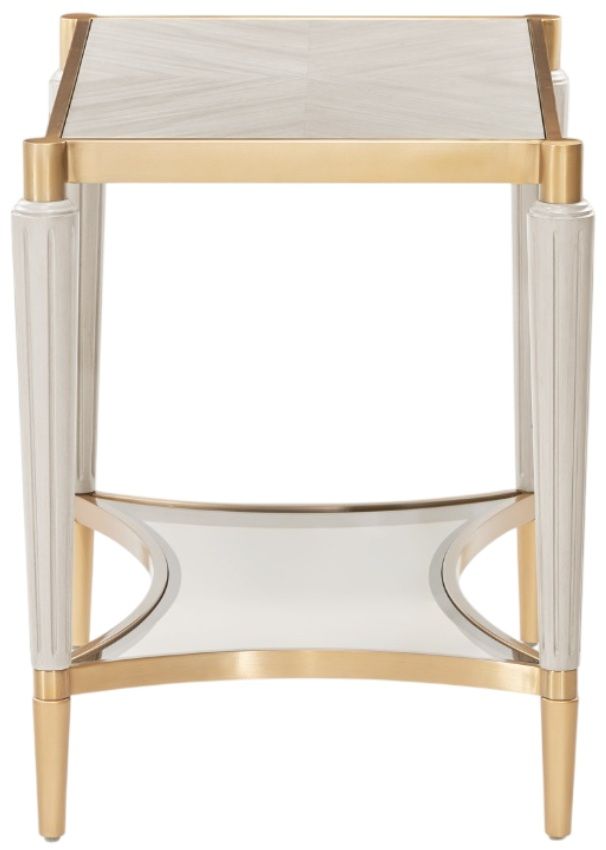 Michael Amini® St. Charles Dove Gray End Table-3
