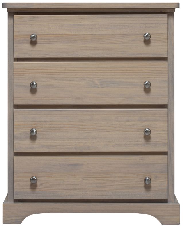 Mako Wood Furniture Youth Brown 4-Drawer Chest-0