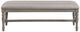 Elements International Sunnyvale Gray Dining Bench-1