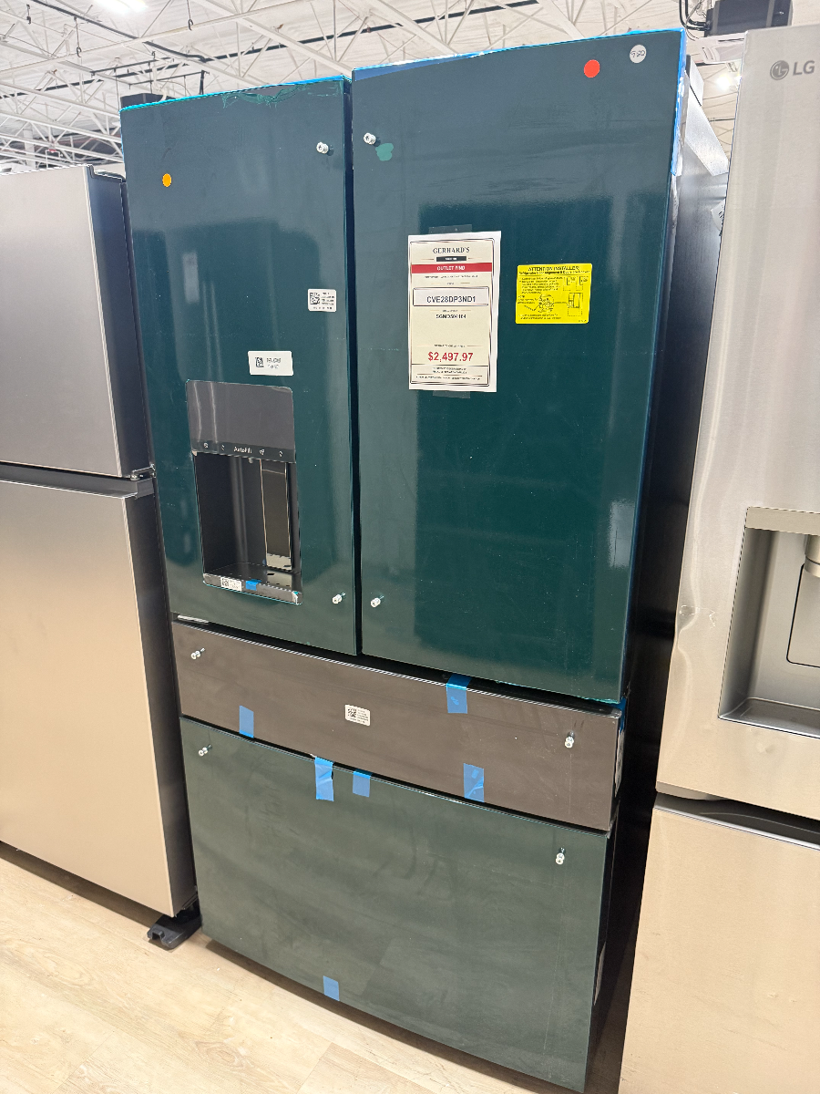Café™ 36" 27.6 Cu. Ft. ENERGY STAR® Matte Black 4-Door French Door Refrigerator