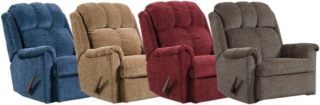 American Wholesale Furniture Tahoe Brown Rocker Manual Recliner-1