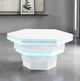 Furniture of America® Zeta White Hexagonal Cocktail Table-1