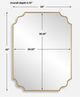 Uttermost® Lennyn Antique Gold Mirror-2