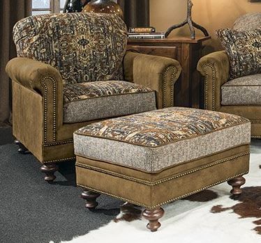 Marshfield Furniture Quincy Black/Light Brown (Leather) Chair-0