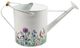 Sagebrook Home White with Purple Flower Watering Can-3