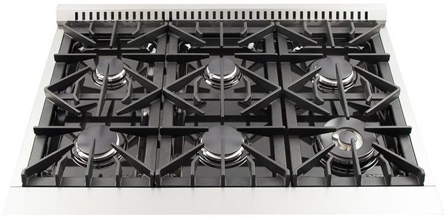 FORNO® Alta Qualita 36" Stainless Steel Pro Style Dual Fuel Range-4
