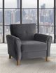 Mazin Furniture Dunleith Grey Upholstered Accent Chair-4