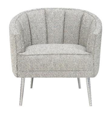 Allwood Furniture Group #135 Loredo Silver Tristen Accent Chair-0