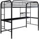 Furniture of America® Opal Silver Twin Loft Bed with Storage-0