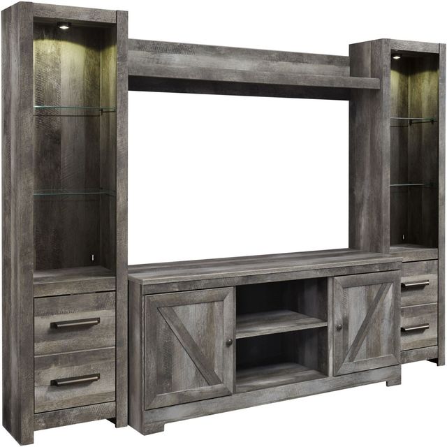 Signature Design by Ashley® Wynnlow 4-Piece Gray Entertainment Center-0