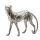 A & B Home Silver Standing Leopard Statuette-1