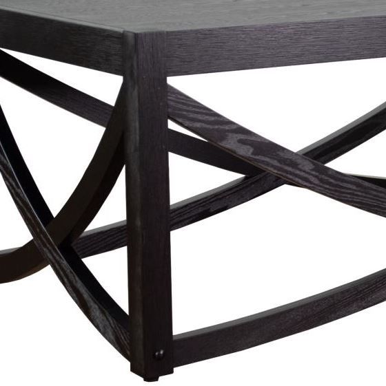 Bernards Black Rectangular Cocktail Table-1
