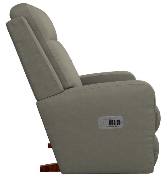 La-Z-Boy® Finley Pewter Power Rocking Recliner with Headrest-3