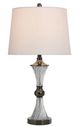 StyleCraft Clear Black Nickle Table Lamp -1