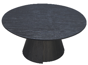 Geometric Side Table - Black Oak – SOBU