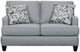 Corinthian Furniture Atlantic Silver Loveseat-0
