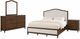 Flexsteel® Bellevue 4-Piece Creamy Tan/Whiskey Brown Queen Upholstered Panel Bedroom Set-0