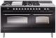 Ilve® Nostalgie II Series 60" Glossy Black Pro Style Dual Fuel Range-0