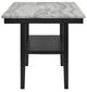 Crown Mark Marbel 5-Piece Black/Gray Counter Dining Set-5
