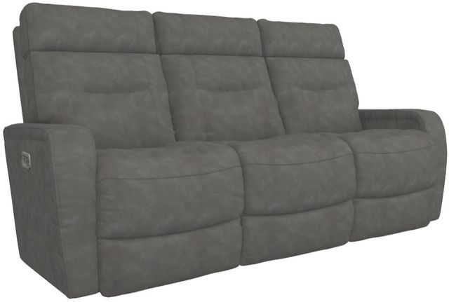 La-Z-Boy® Baron Slate Power Wall Reclining Sofa with Headrest-0