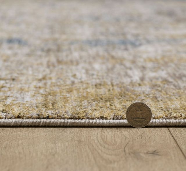 KAS Rugs Avani Blue/Gold Laurel 5'x8' Area Rug-4