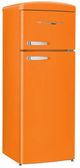 Unique® Appliances Classic Retro 22'' 7.5 Cu. Ft. Creamsicle Orange Top Freezer Refrigerator-2