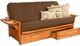 Kodiak Furniture Phoenix Linen Cocoa/Butternut Full Storage Futon with Mattress-0