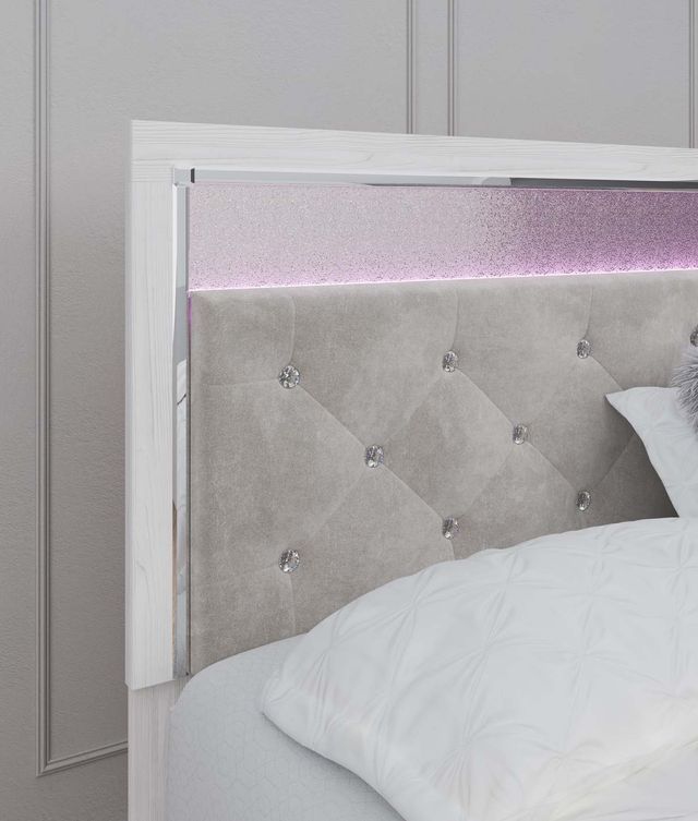 Signature Design by Ashley® Altyra Beige/White King/California King Upholstered Panel Headboard-2