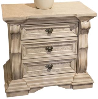 Signature Design by Ashley® Bruchandi Antique White 3-Drawer Nightstand