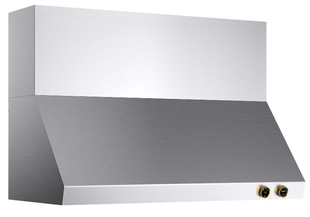 Kucht Professional 48" Stainless Steel Wall Mount Range Hood with Gold Accents-0