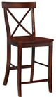 John Thomas Furniture® Dining Essentials Espresso X-Back Counter Stool-0
