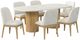 Elements International Sylvie 7-Piece Natural/White Oval Dining Set-0