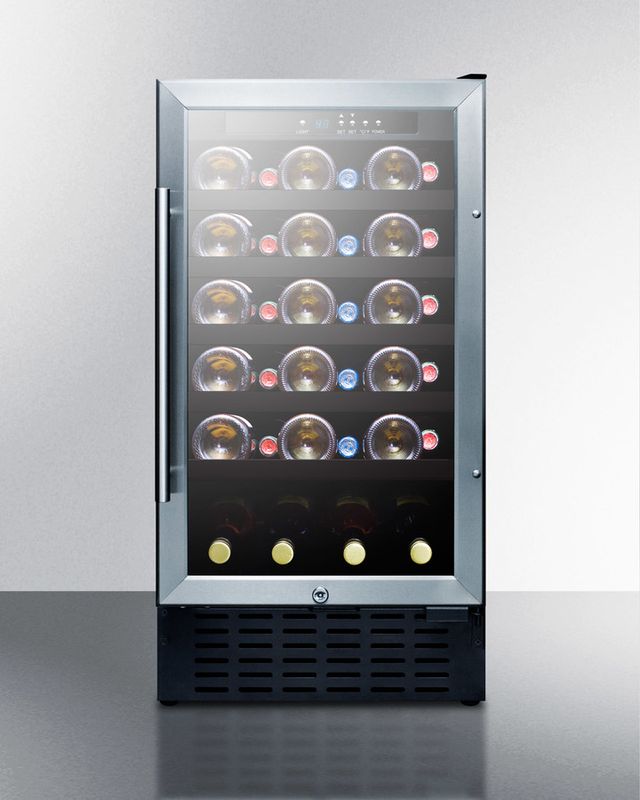 Summit® 18" Stainless Steel Wine Cooler-2