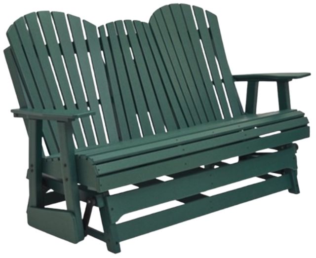 Signature Design by Ashley® Hyland Wave Green Stainless Steel Outdoor Glider Loveseat-0