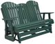Signature Design by Ashley® Hyland Wave Green Stainless Steel Outdoor Glider Loveseat-0