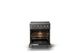 Viking® 5 Series 30" Damascus Gray Pro Style Induction Range with Brushed Brass Trim-1