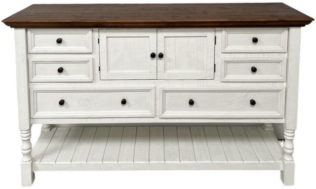 Million Dollar Rustic Mountain Lake White Dresser-0
