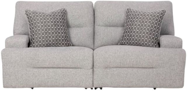 Signature Design by Ashley® Acklen Place 2-Piece Pewter Power Reclining Sectional Loveseat-2