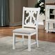 Furniture of America® Auletta 5-Piece Distressed White Dining Table Set with Gray Top-2