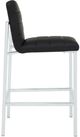Modus Furniture Amalfi Chrome/Soot Upholstered Bar Stool-2